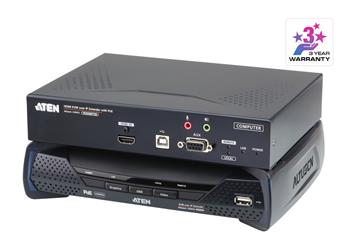 ATEN Zařízení pro ovládání 4K HDMI KVM, OverNet, rack, USB, audio, RS-232, SFP, PoE