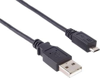 PremiumCord Kabel micro USB 2.0, A-B 1,5m kabel navržený pro rychlé nabíjení