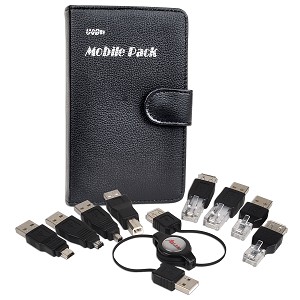 PremiumCord USB Mobil Pack-navíjecí kabel, AA1m+8 redukcí