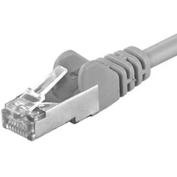 PremiumCord F/UTP 10m CAT.6 patch cable awg26 grey
