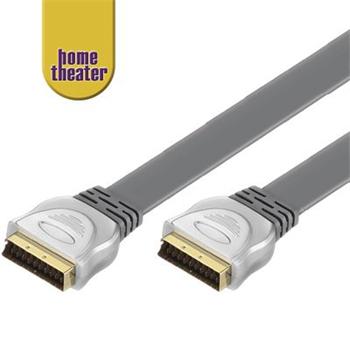 Home Theater HQ Kabel SCART-SCART 5m M/M plochý kabel