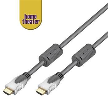Home Theater HQ kabel HDMI male <> HDMI male, zlacené, HDMI 1.3b, ferrity 3m