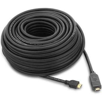 PremiumCord HDMI High Speed kabel s integrovaným zesilovačem,25m, AWG26, 3x stínění, M/M, zlacené konektory, černý