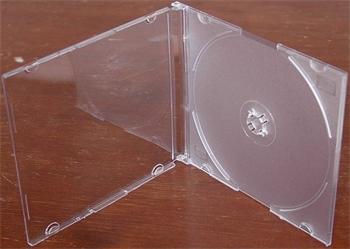 PremiumCord Krabička na 1 CD - slim, čirý tray, balení 10ks