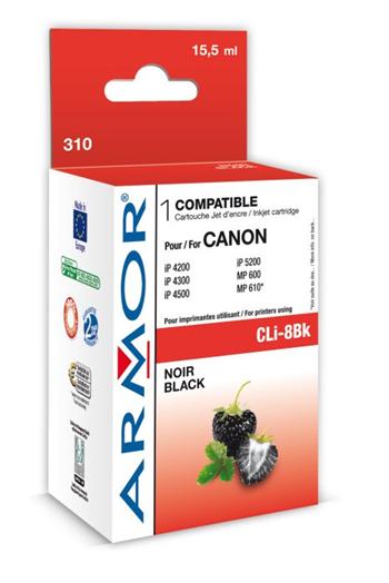 ARMOR ink-jet pro Canon komp. s  CLI8BK, 15,5ml, black,č.k.310