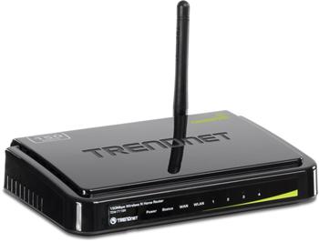 TRENDnet Wi-Fi 2.4Ghz 150Mbps N Home Router 4xLAN 1x WAN b/g/n