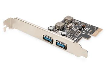DIGITUS USB 3.0, 2-Port, PCI Express Add-On card, 2 Ports A/F; 1x LP bracket, NEC UPD720202 chipset