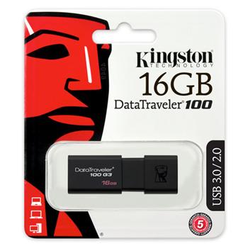Kingston USB 3.0 16GB DataTraveler 100 G3 flashdisk