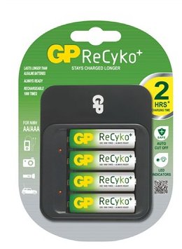 GP Nabíječka ReCyko+ pro NiMH AA/AAA + 4x 2000 mAh baterie