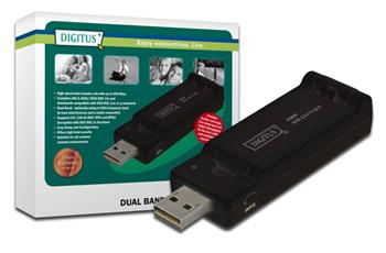 DIGITUS Wireless 450N DualBand 2.4/5Ghz USB 2.0 adaptér