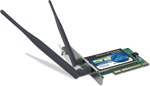 TRENDnet WLAN PCI,IEEE 802.11b/g,108Mbps MIMO