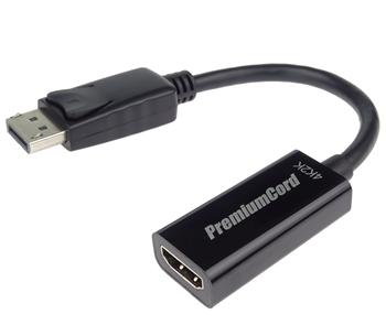 PremiumCord  adaptér DisplayPort - HDMI  Male/Female, support 3D, 4K*2K@60Hz