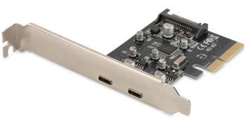 DIGITUS PCIe USB 3.1 přídavná karta s konektorem Typu C, 10 Gbps