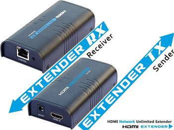 PremiumCord HDMI extender na 120m přes LAN, over IP - jen přijímač