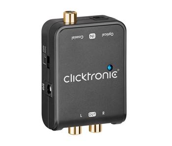 ClickTronic Převodník z digitálního signálu SPDIF a optického Toslink na 2x CINCH