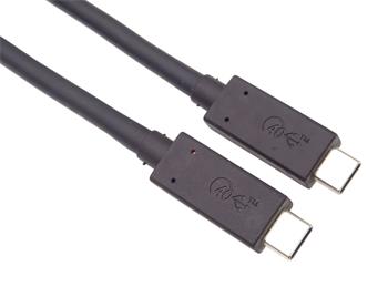 PremiumCord USB4™ Gen 3x2 40Gbps 8K@60Hz kabel Thunderbolt 3 certifikovaný USB-IF 1m