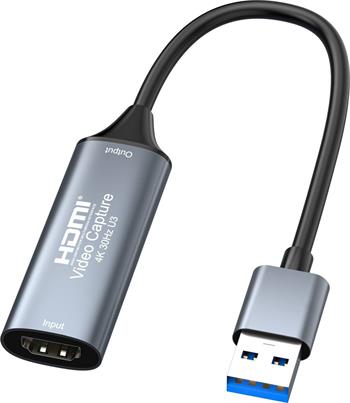 PremiumCord HDMI capture/grabber pro záznam Video/Audio signálu do počítače s konektorem USB3.0 typ A