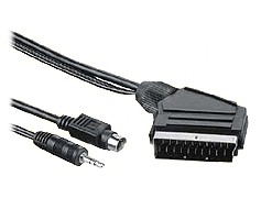 PremiumCord Cable SCART-S-video+sjack3.5"  5m+capacitor