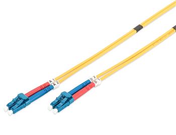 DIGITUS Fiber Optic Patch Cord, LC to LC Singlemode 09/125 µ, Duplex Length 7m