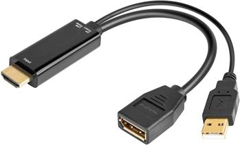 PremiumCord  adapter HDMI to  DisplayPort  Male/Female with USB power