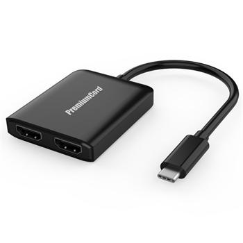 PremiumCord MST Adapter USB-C -  2x HDMI, extended + mirror functions, 4K*2K@60Hz