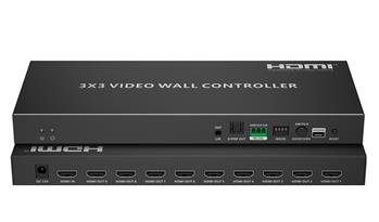 PremiumCord HDMI 1 vstup - 9-ti monitorová stěna, Video Wall controller, 9 zobrazovacích módů