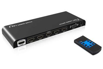 PremiumCord 4Kx2K@60Hz HDMI 2.0 switch 5:1 HDR, RS232, chybí DO, nový