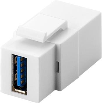 Keystone Modul 2x USB3.0 female, šířka 18,3 mm