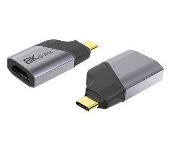 PremiumCord Adaptér USB-C na HDMI rozlišení obrazu 8K@60Hz,4K@144Hz Aluminium 