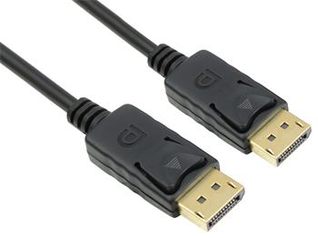 PremiumCord DisplayPort 2.0 přípojný kabel M/M, zlacené konektory, 3m