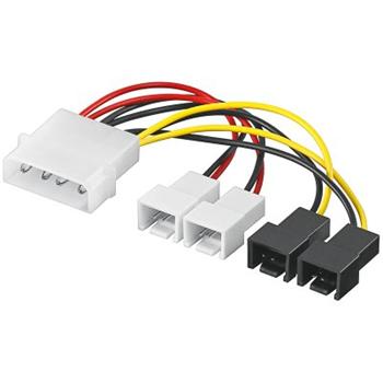 PremiumCord Power cable internal FAN 5,25"-TX 3p 5V, 12V